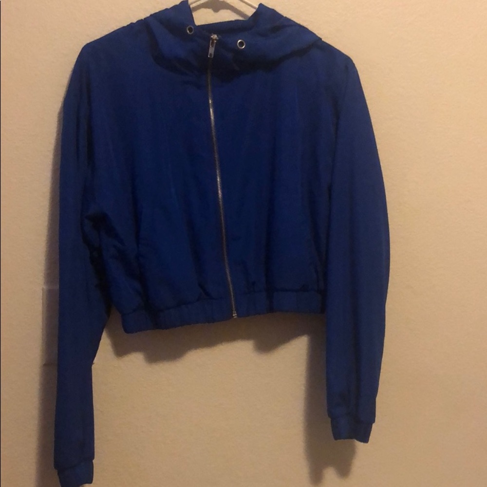 Blue long sleeve jacket